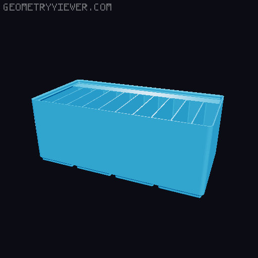 Gridfinity Ultra Light Bins - Divider Label Edition 3D model thumbnail