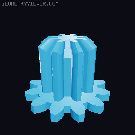 Hollow Clock V 3D model thumbnail