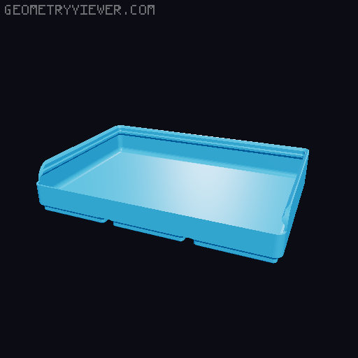 Gridfinity rouded bins collection all sizes 3D model thumbnail