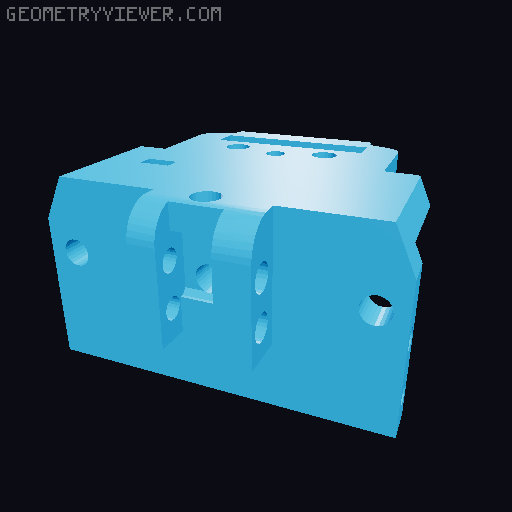 Neptune 4 HGX Fan5015 3D model thumbnail