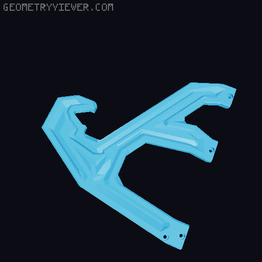 Hanging Spool Holder to Reverse Bowden Setup | Magnetic PTFE Connector 3D model thumbnail