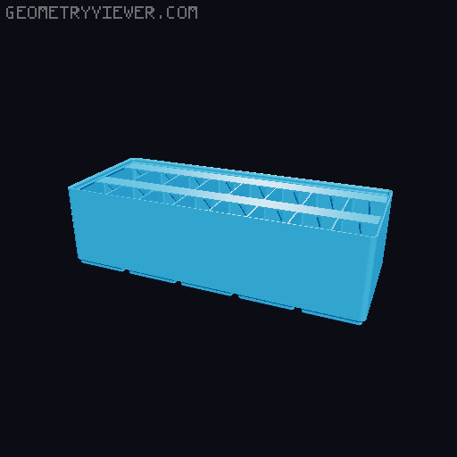 Gridfinity Ultra Light Bins - Divider Label Edition 3D model thumbnail