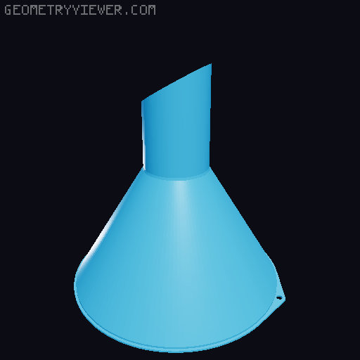 Funnels. Various sizes 25mm to 200mm 3D model thumbnail