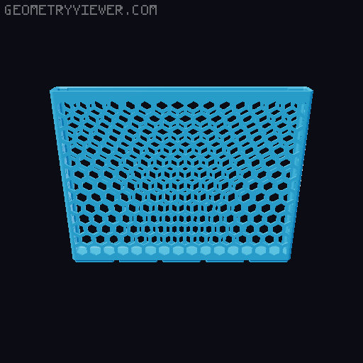 Gridfinity Hex Bins all sizes 3D model thumbnail