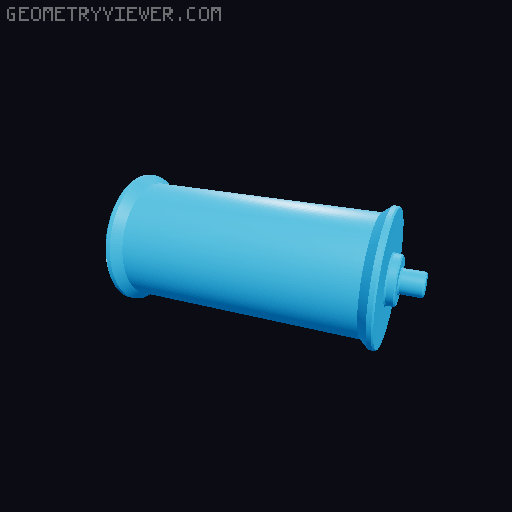 Spool Roller/Holder - Multiple Sizes & Modular Design 3D model thumbnail