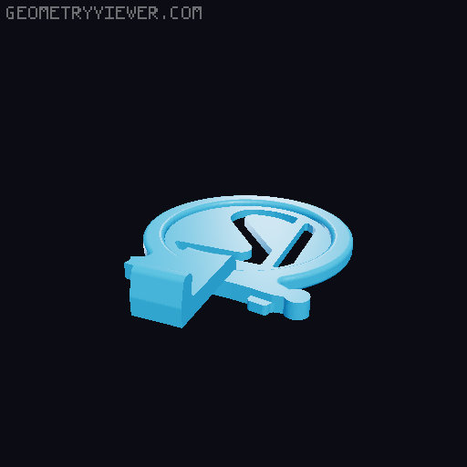 CD Clock 3D model thumbnail
