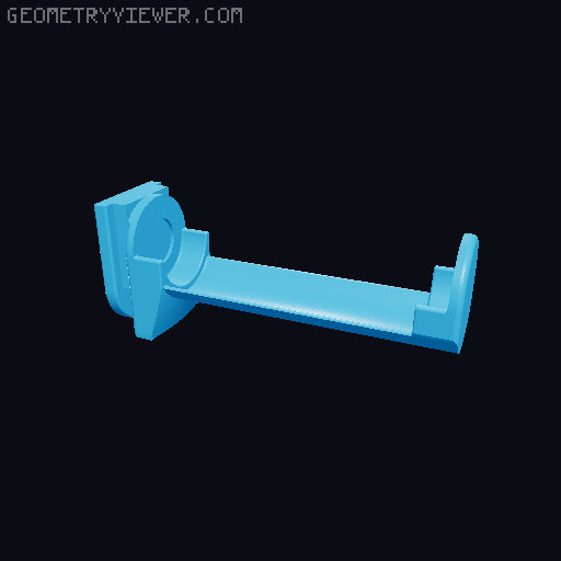Filament Holder short 3D model thumbnail