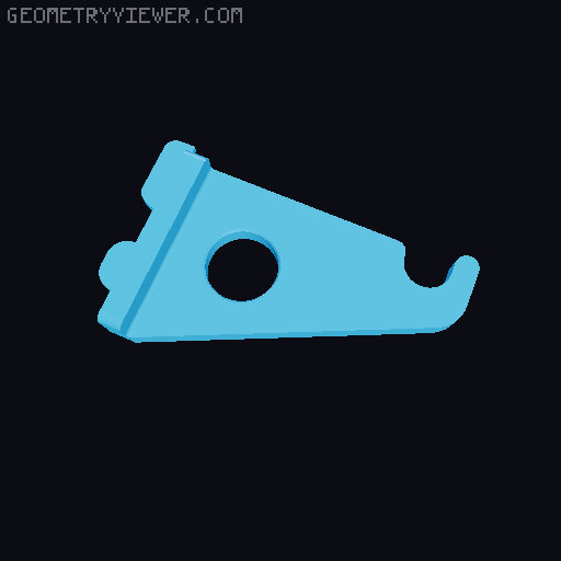 Vevor Pegboard DDD Wall Control Sidepieces 3D model thumbnail