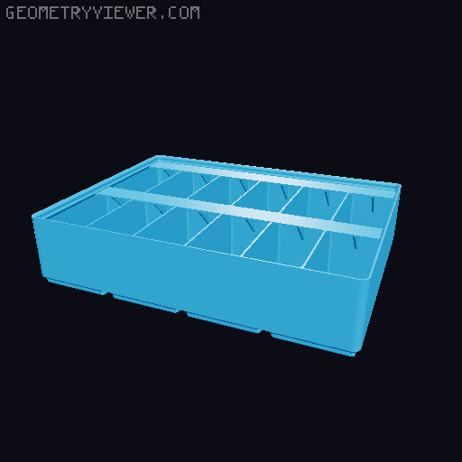 Gridfinity Ultra Light Bins - Divider Label Edition 3D model thumbnail