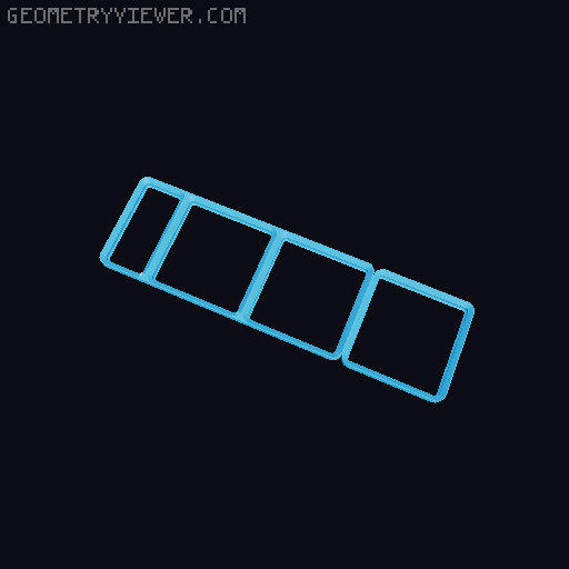 Fractional gridfinity expanded expanded 3D model thumbnail