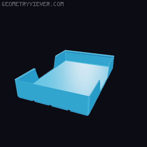 Gridfinity wall cutout collection 3D model thumbnail