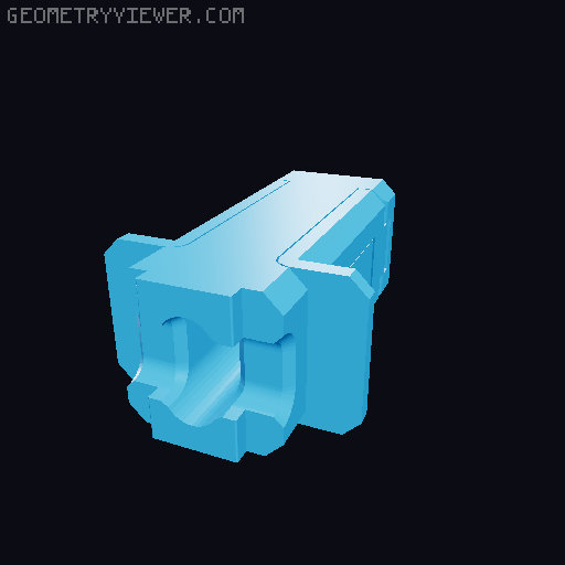 Controller and headset holder 3D model thumbnail