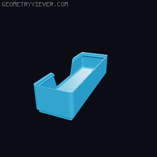 Gridfinity wall cutout collection 3D model thumbnail