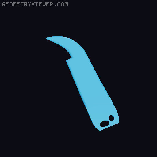 Klingon D'k tahg Knife - Star Trek 3D model thumbnail
