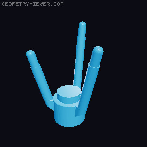 Lego Flowers with custom pot 3D model thumbnail