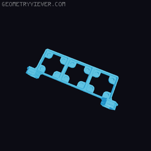 Honeycomb Wall Gridfinity Magnet Base 3D model thumbnail