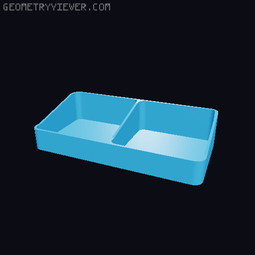 Bin for Ikea skadis - 564 models - hooks need support 3D model thumbnail