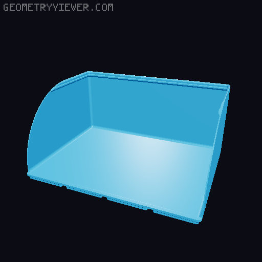 Gridfinity rouded bins collection all sizes 3D model thumbnail
