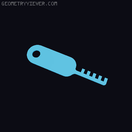 Lock Pick 9 in 1 Multitool 3D model thumbnail
