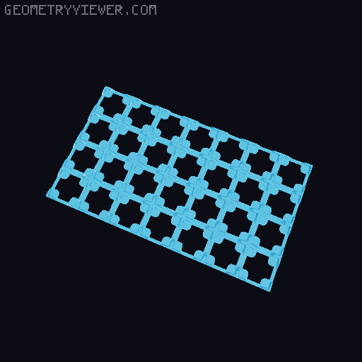 Thin Gridfinity Magnet Base - up to 12x12 3D model thumbnail