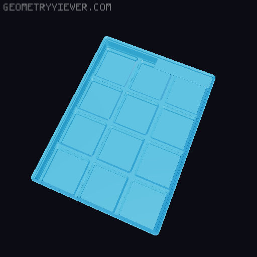 Gridfinity cups height 3 (25mm) collection 3D model thumbnail