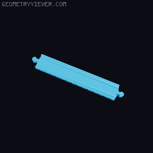 Wooden railway bridge system for Fischertechnik 3D model thumbnail