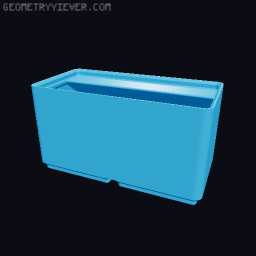 Gridfinity Divider Bins 3D model thumbnail