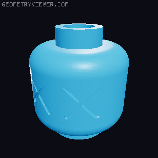 LEGO x KAWS 3D model thumbnail