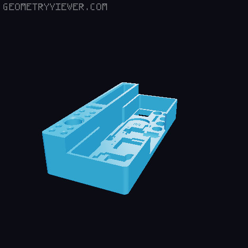 rugged box with inlay for tools with inlay for self devepolment in sketchup 3D model thumbnail