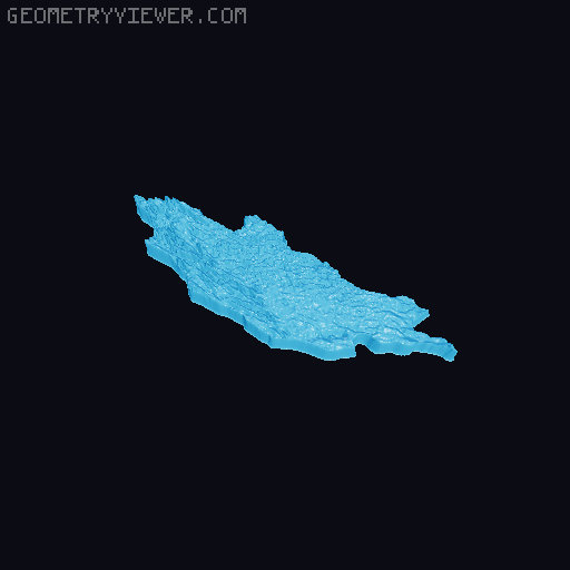 Topographic World Map 3D model thumbnail