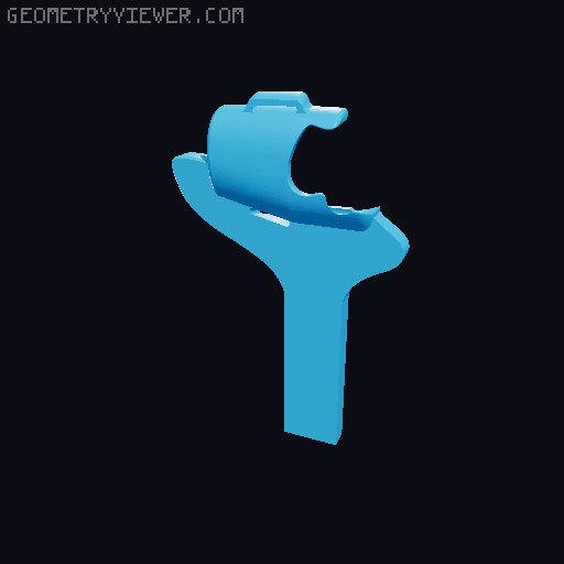 Quest 3 table tennis adapter 3D model thumbnail