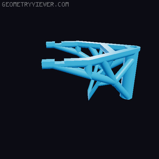Starship catchtower 3D model thumbnail