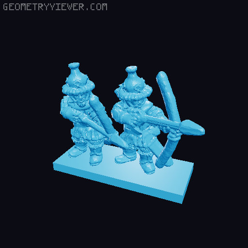 Lake-Town Warmaster Army 10mm Scale 3D model thumbnail