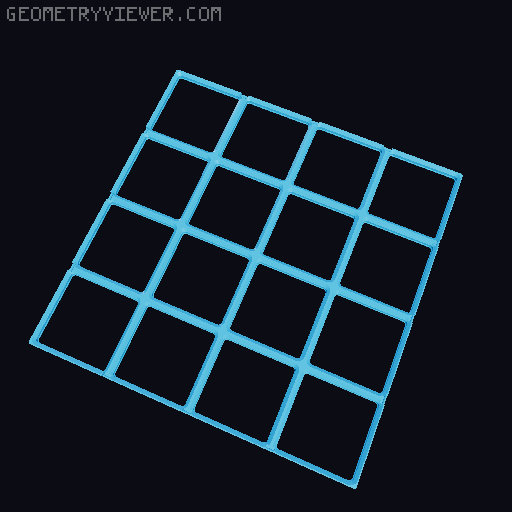Gridfinity Clip Base - Base (REMIX) 3D model thumbnail