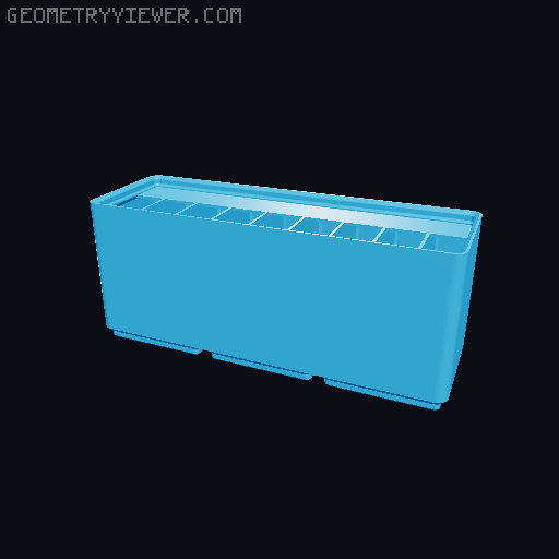 Gridfinity Ultra Light Bins - Divider Label Edition 3D model thumbnail