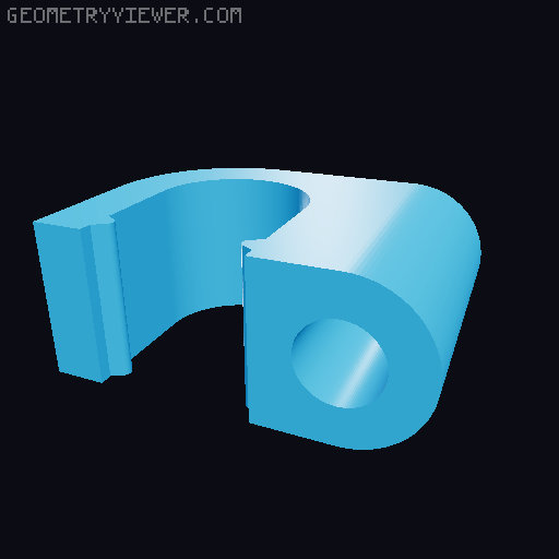 Cable Clamps Clips 3D model thumbnail