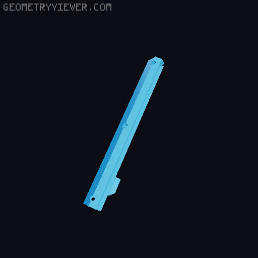 Under Desk Drawer 2.0 3D model thumbnail