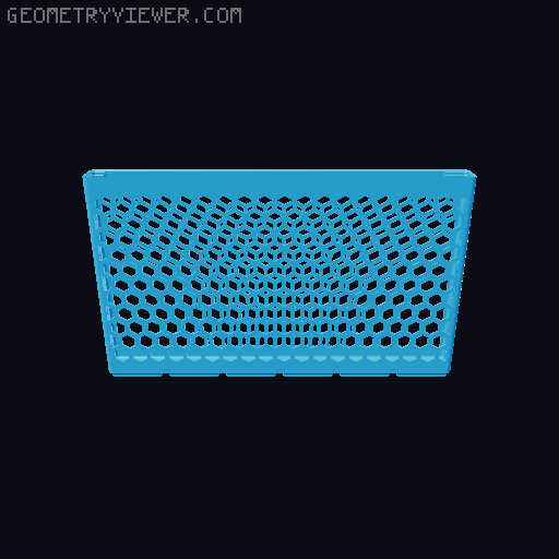 Gridfinity Hex Bins all sizes 3D model thumbnail