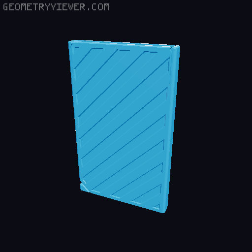Pop-up wallet+ cash clip. 3D model thumbnail