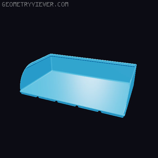 Gridfinity rouded bins collection all sizes 3D model thumbnail