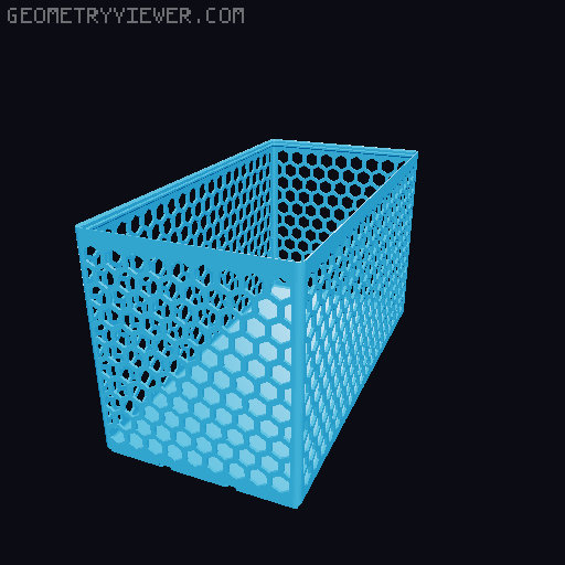 Gridfinity Hex Bins all sizes 3D model thumbnail