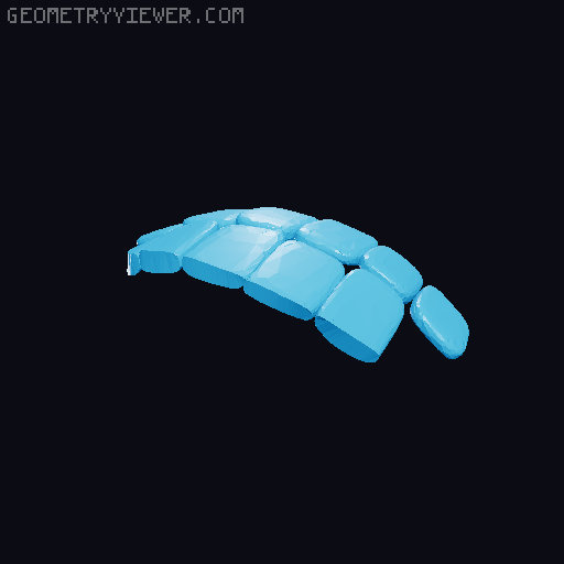 smile toothbrush holder 3D model thumbnail