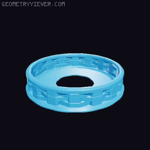 Split Basket for Pumpkin Chunkin Catapult 3D model thumbnail