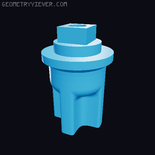 Center Differential for EXPLORER-MK1 3D PRINTED 1:10 RC CHASSIS 3D model thumbnail