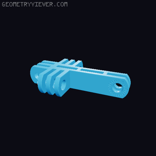 Articulated arm 3D model thumbnail