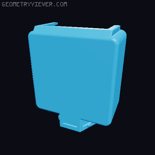 Storage box for Honeycomb storage wall - many sizes 3D model thumbnail