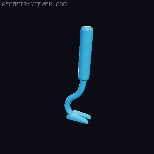 Tick removal tool 3D model thumbnail
