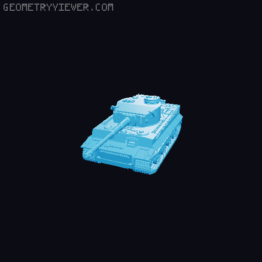 Panzerkampfwagen VI Tiger 1 H1 3D model thumbnail