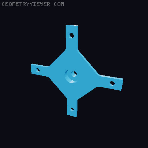 Hall effect Spacemouse / CAD mouse with TPU "springs" 3D model thumbnail