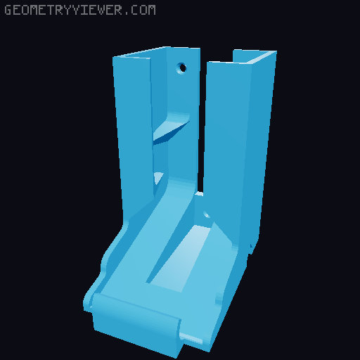 Extendable Battery Holder 3D model thumbnail
